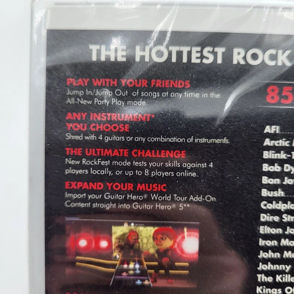 Nintendo‎ Wii Guitar Hero 5 Game 2009 Brand New Sealed